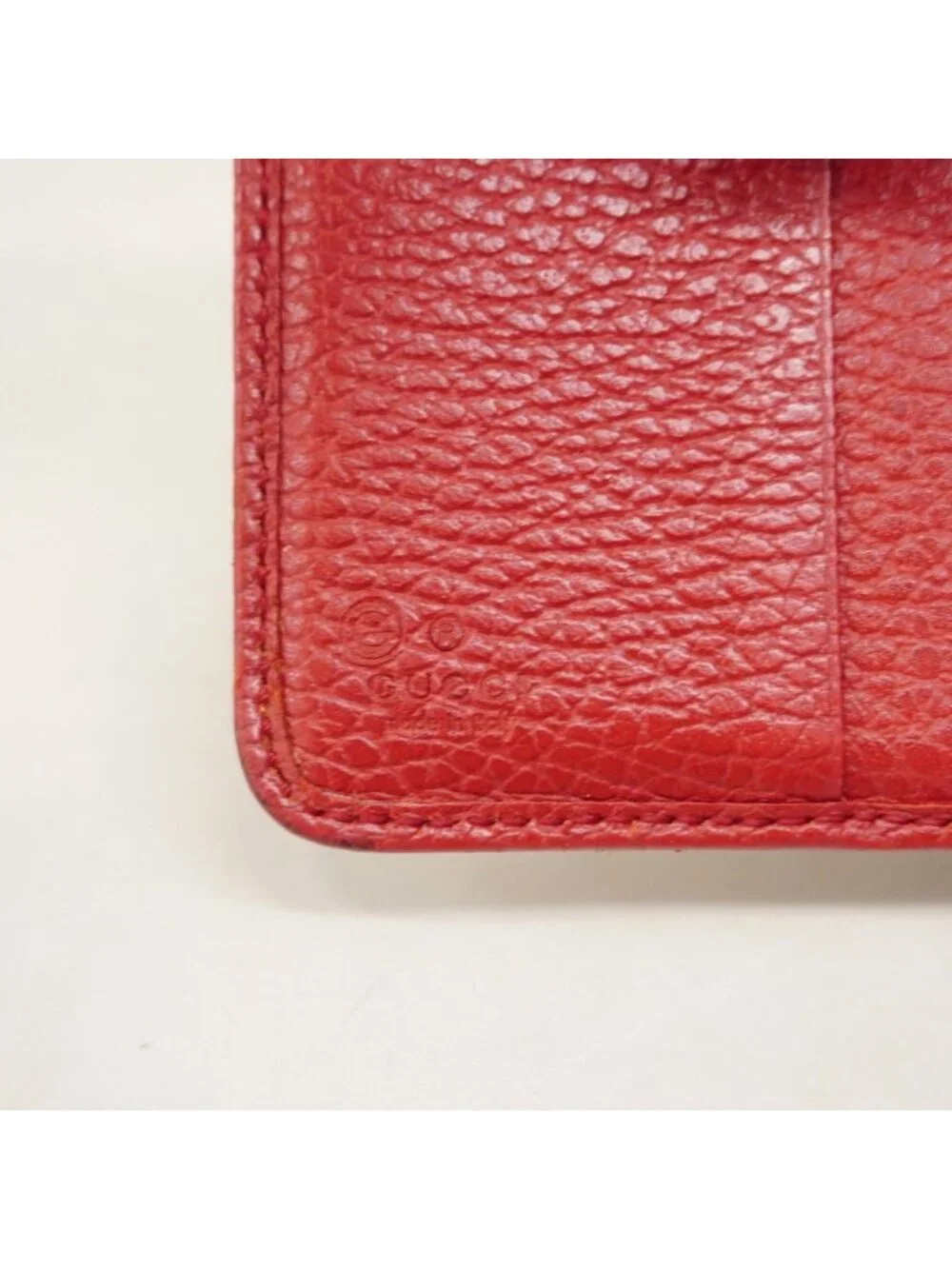 ★SOLD★ Gucci Wallet GG Canvas Beige Red Gold - Picture 4 of 10
